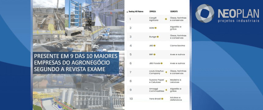 NEOplan - Presente em 9 das 10 Maiores Ind&uacute;strias do Agroneg&oacute;cio